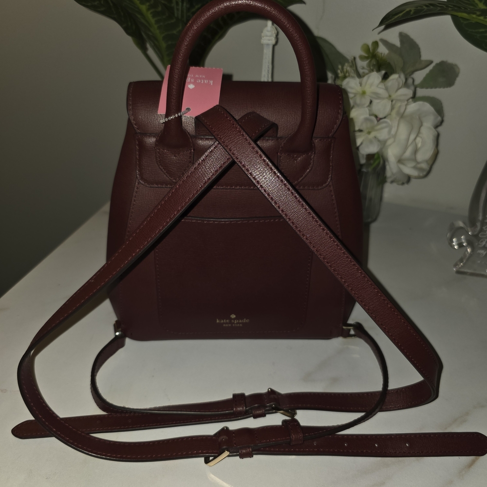 Kate Spade Burgundy Backpack ( New With Tag ) - Picture 9 of 12